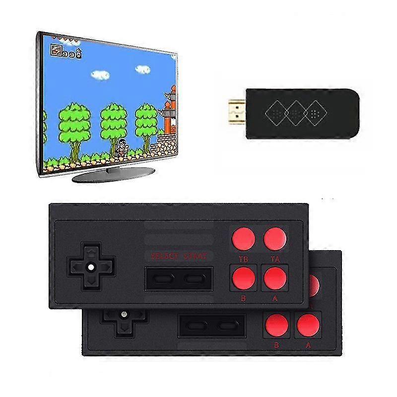 Retro Game Console 628 Built-in Mini Classic Games Wireless W/ 2 Controllers T