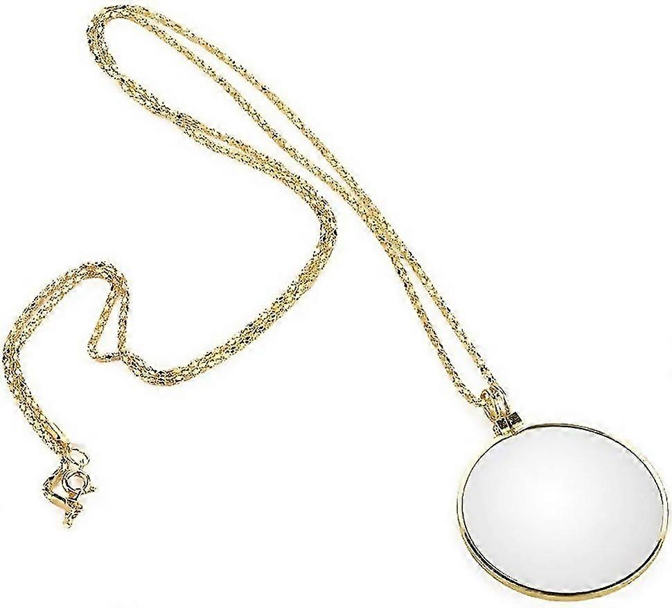 For 5x Lupe Monokel Linse Lupe Monokelobjektiv Mit Kette Leselupen Anhnger Halskette Hngende Lupe Zu