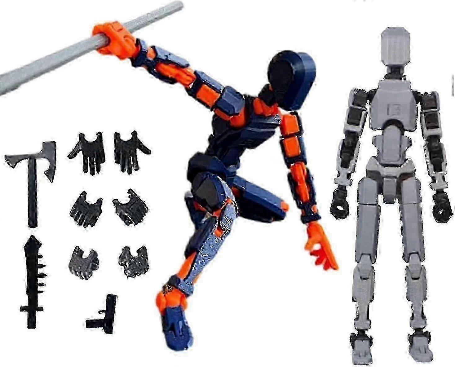 T13 Action Figure,robot Action Figure,t13 Action Figure 3d Printed Multi-jointed Movable,13 Action Figure Dummy,decorations For Action Figures(royal B