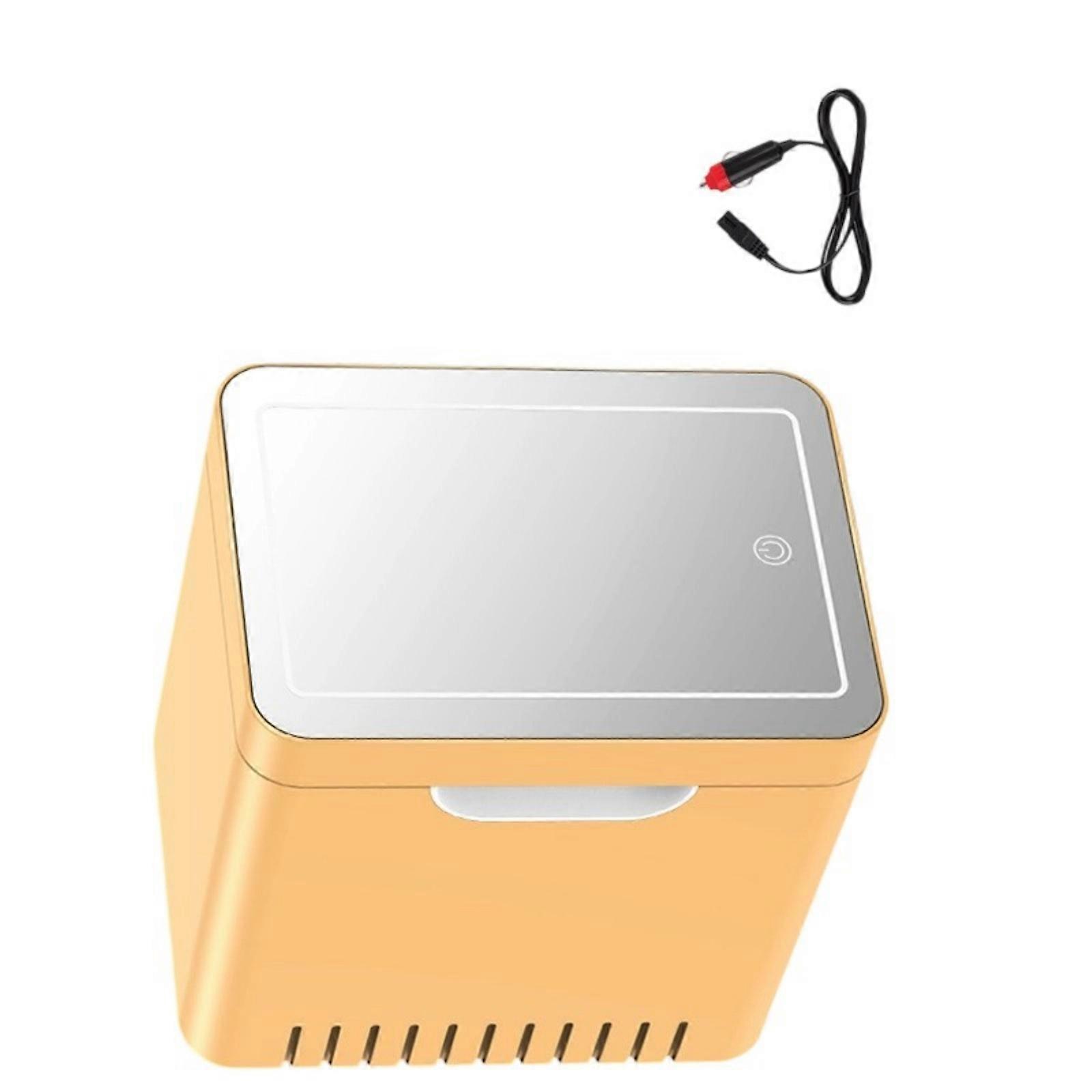 Small 4L Beauty Refrigerator For Car And Home Use Highlighting Advanced Refrigerating Technology Multicolor