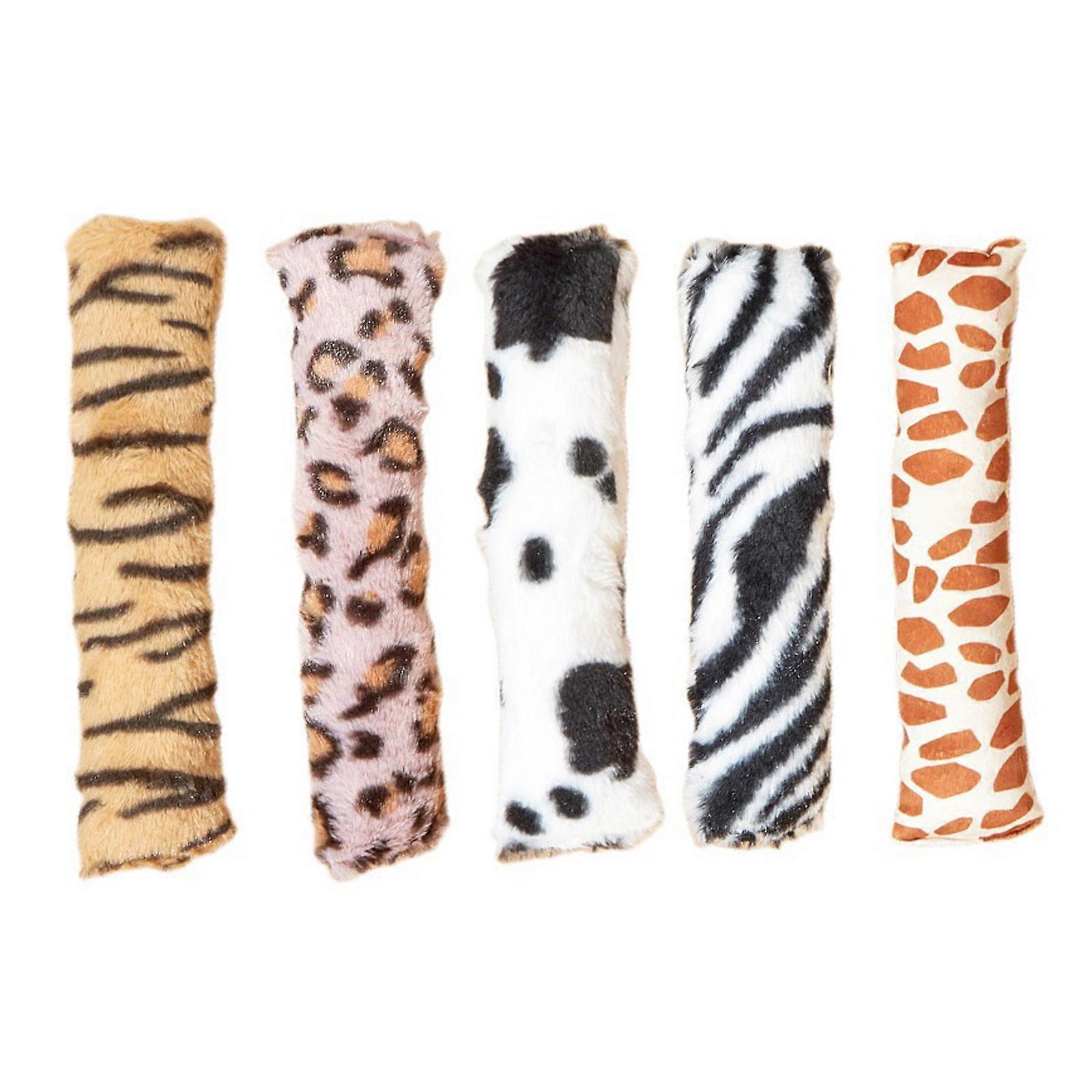 5PCS Pet Cat Grinding Toy Plush Pillow with Catnips Stuffed Pillow Cat Teether Kitten Teaser Indoor Interactive Pillow T Multicolor