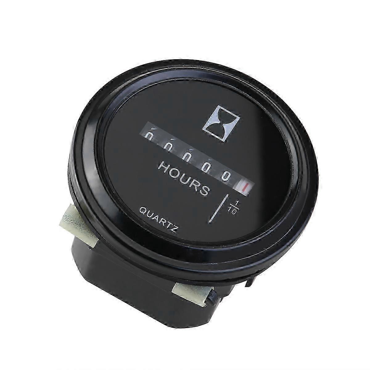 10 V-80V 10V-80V DC AC Quartz Hour Meter Round Quartz Hour Meter Hour Meter Gauge Round Hour Meter