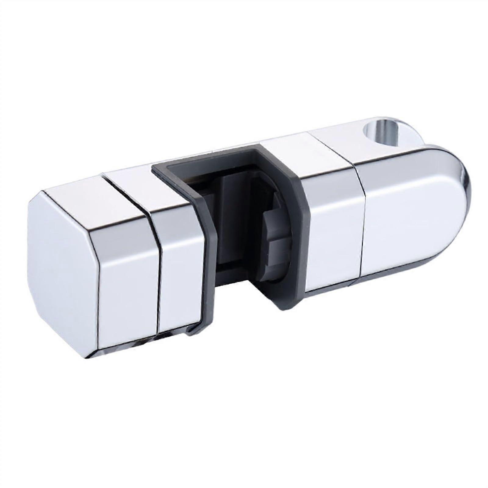 Shower Rail Head Slider Bar Holder Adjustable Bracket Easy Installation Rotates  Silver