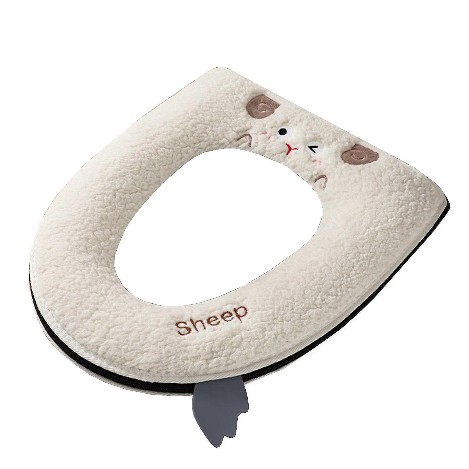 Cipzáras modell WC-ülőke Háztartási hímzés Ülőkés WC-ülőke huzat Aranyos alátét Four Seasons univerzális WC-ülőke