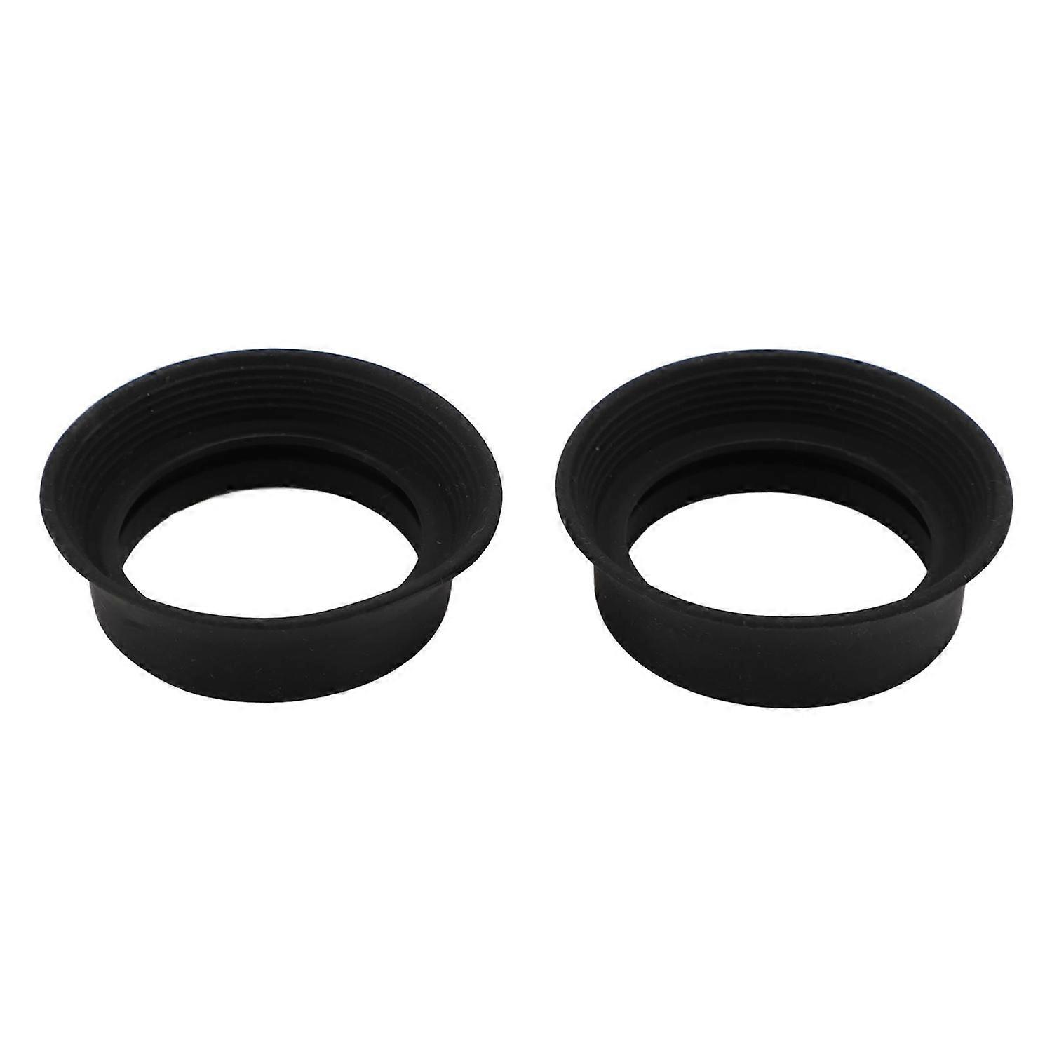 2pcs Scope Eyepiece Eyecup Foldable Soft Rubber Eyepiece Cover for 28 to 32mm Microscope Monocular B