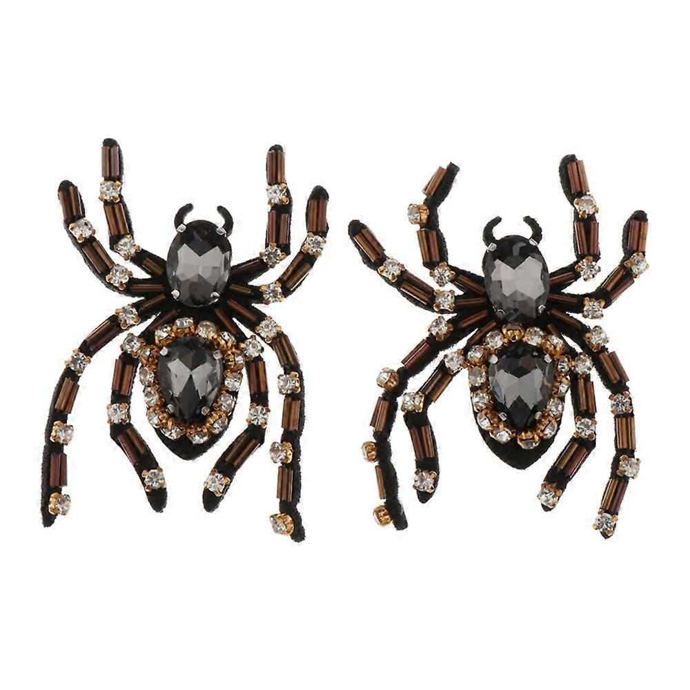 rhinestone sticker black face ribbon small