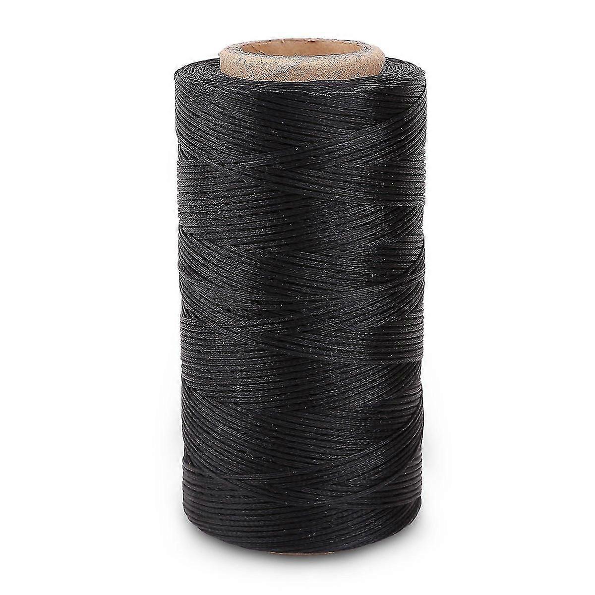 Platt vaxtrådsspiral 260m Läder Läder Gör-det-själv Gör-det-själv Black-haoyi