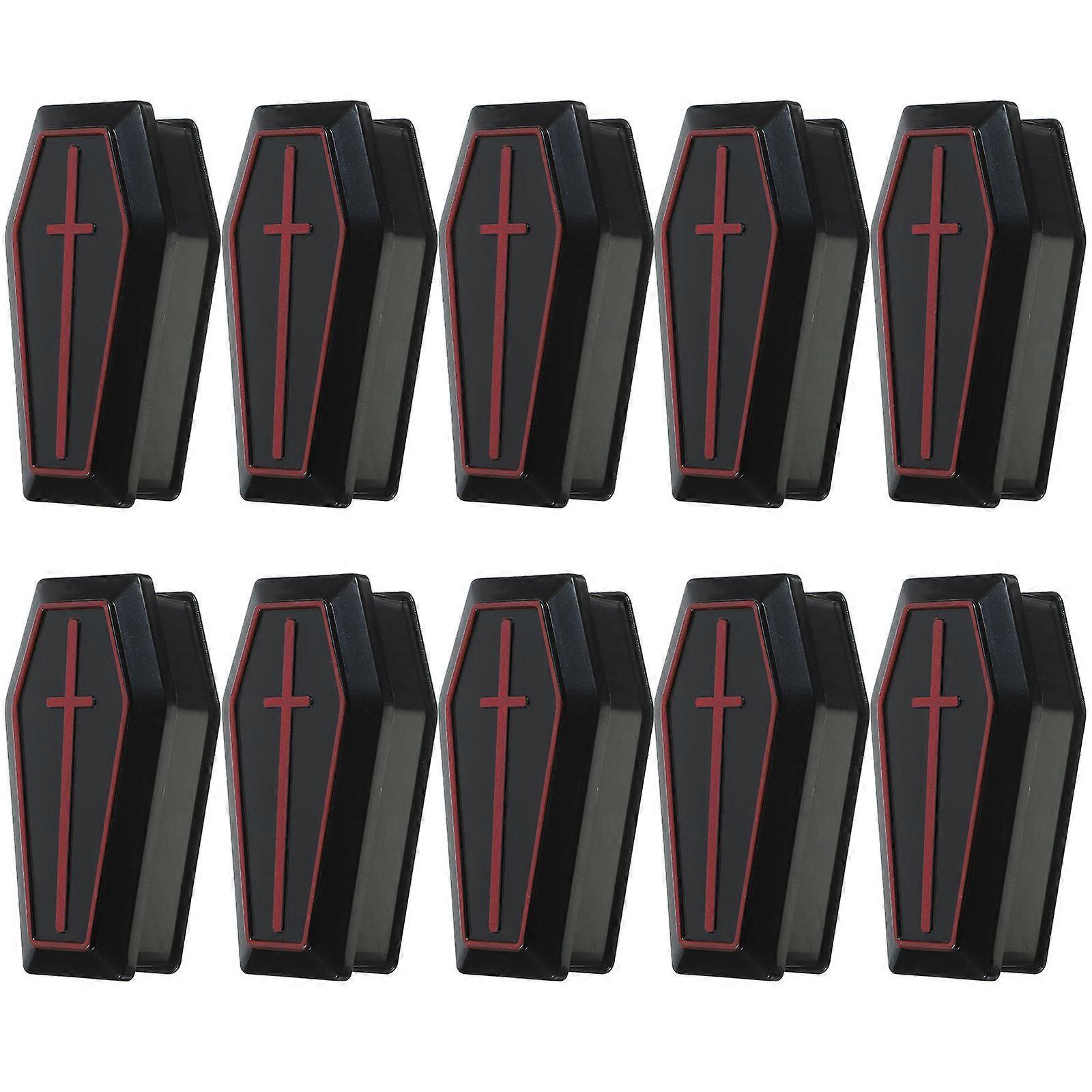 10pcs Miniature Empty Coffin Boxes Halloween Treat Coffin Boxes Coffin Prank Props