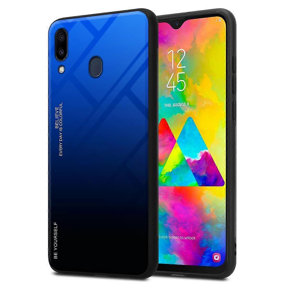 Θήκη Samsung Galaxy M20 TPU - Πίσω κάλυμμα με προστατευτικό γυαλί - Δίχρωμο