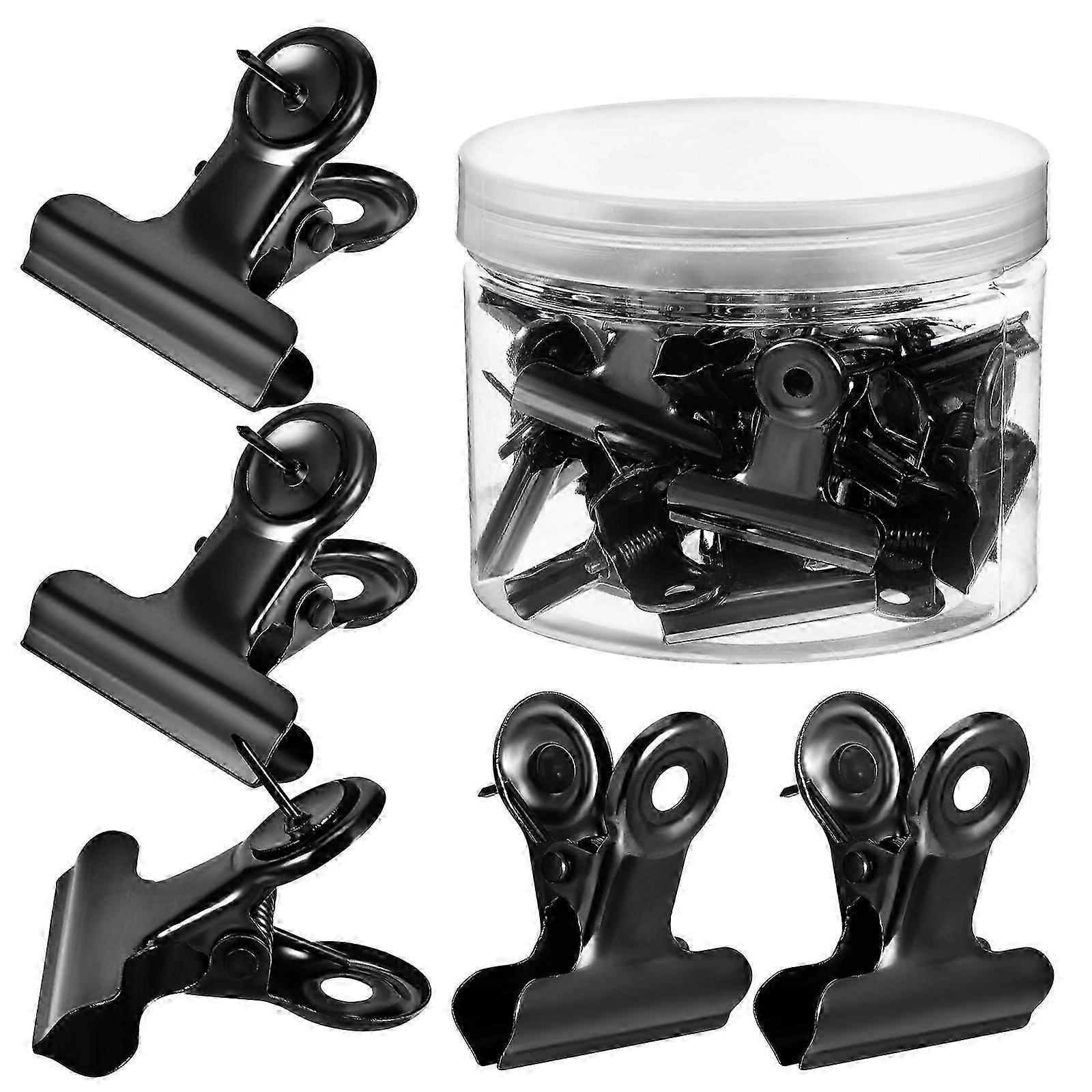 Push Pins For Bulletin Board Metal Wall Tacks General Users Office Use Square Clip 50Pcs_yyc