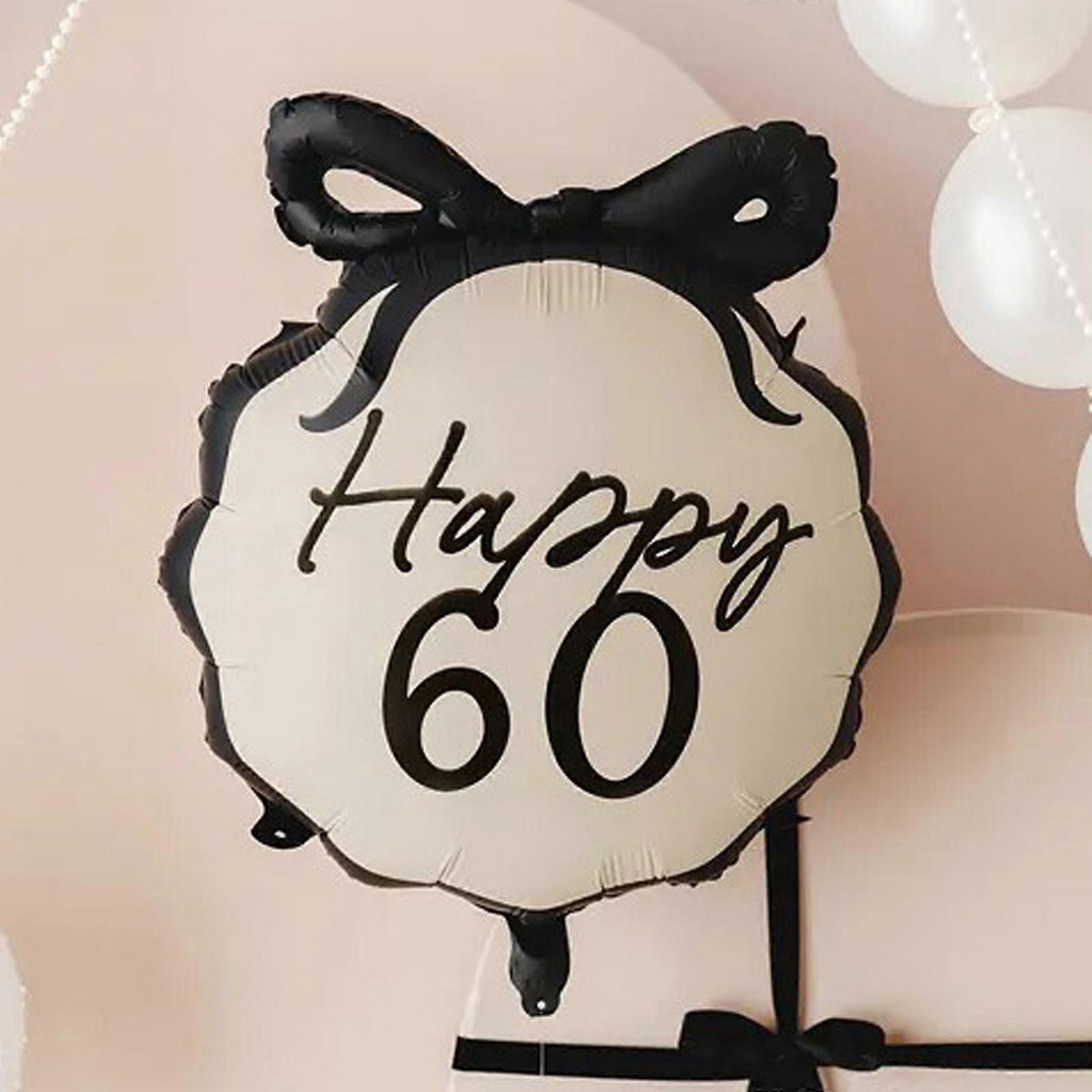Elegant 60th Birthday Celebration Foil Balloon