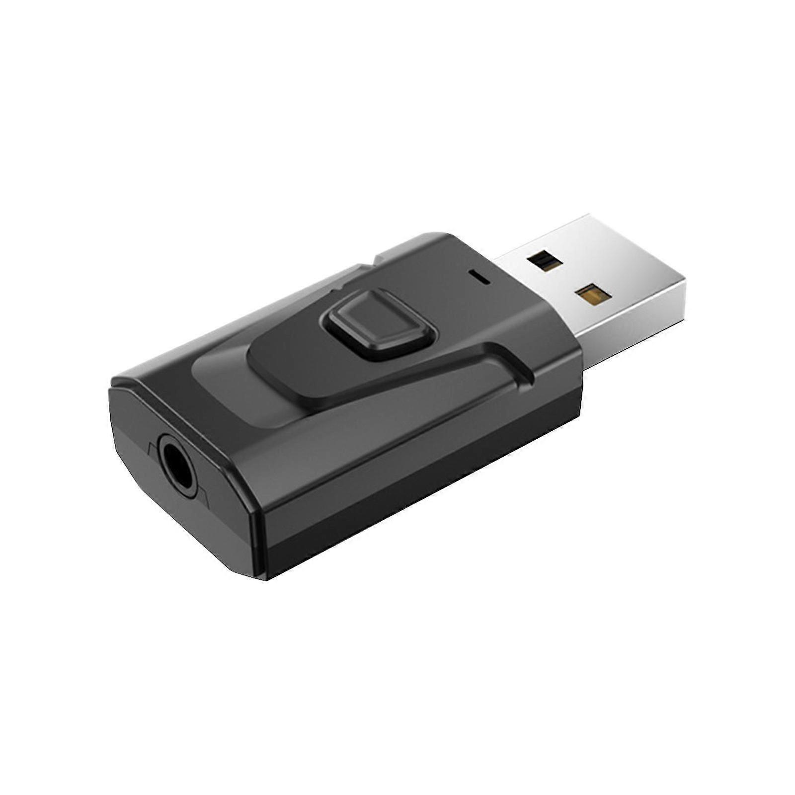 Experience Seamless Connectivity 4-in-1 Bluetooth 5.0 USB Audio Adapter For Transmitting And Receiving In-Car Bluetooth Receiver With Hands-Free Calli