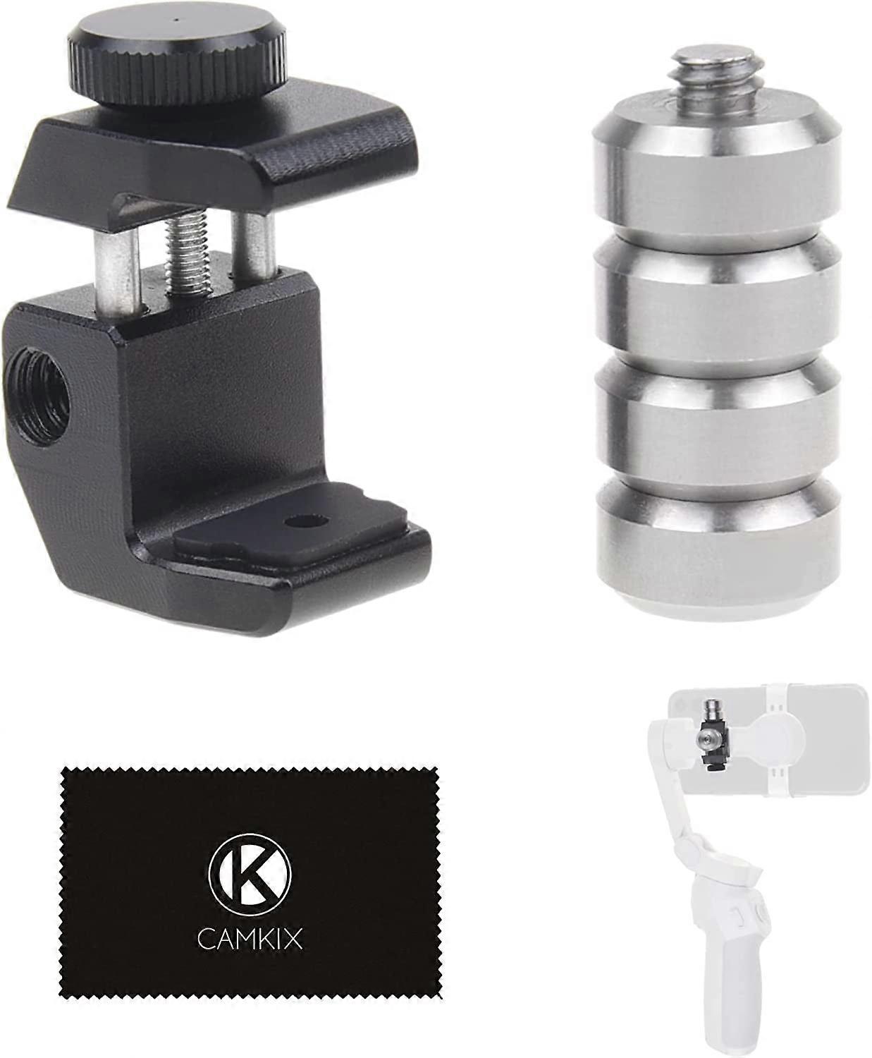 Smartphone Gimbal Counterweight Set - 1X Counterbalance Clip Mount, 4X Stabilizer Screws - Compatible with DJI