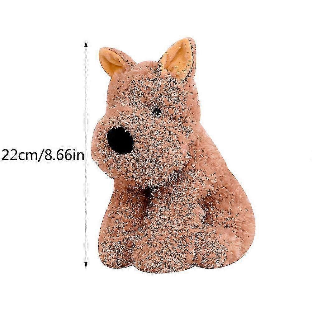 1pc Highland White Terrier Plushie Soft Puppy Plush Toy Stuffed Lifelike Animals