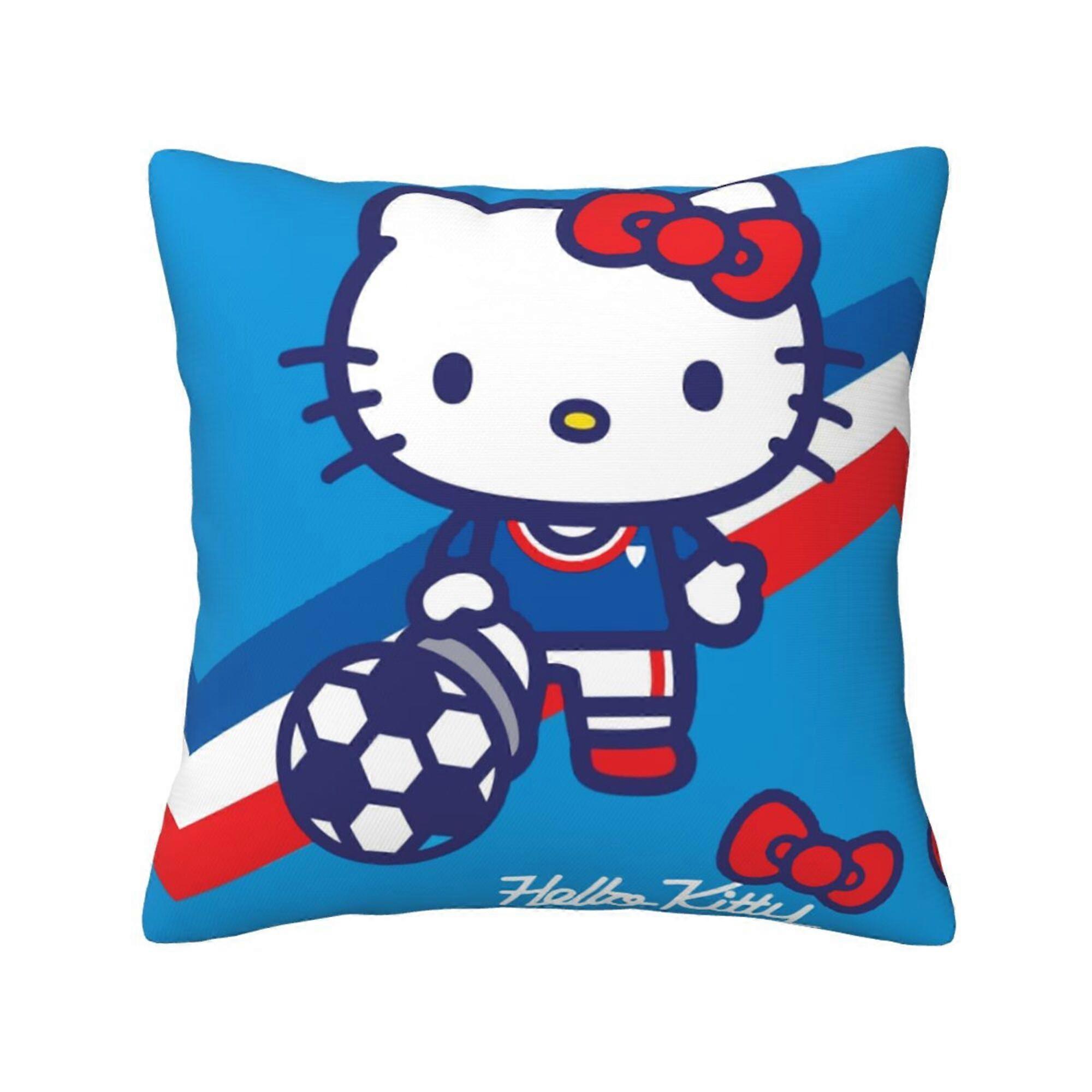Hello Kitty Throw Pillow Case Shell for Couch Sofa Bedding Home Pillowcase Pillow Covers Decoration-20×20 inch-Style 4