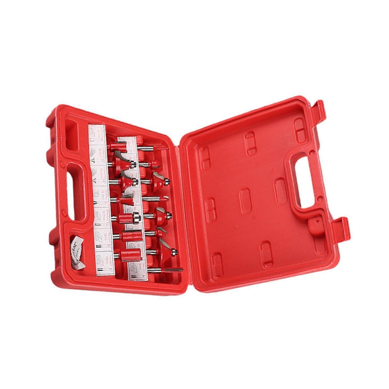 15pc High Speed Steel Router Bits For Cabinet Making Edge Trimming And Material Shaping Cabinet Door Construction Tool Multicolor