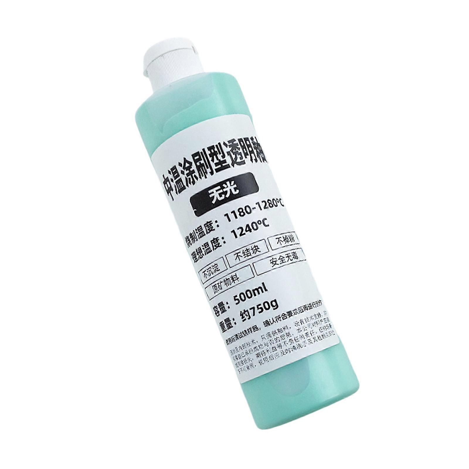 500ml/16.9oz Clay Varnish for Pottery and Craft Project High Gloss Ceramic Clay Sealant Water Resistant Clear Finish Multicolor