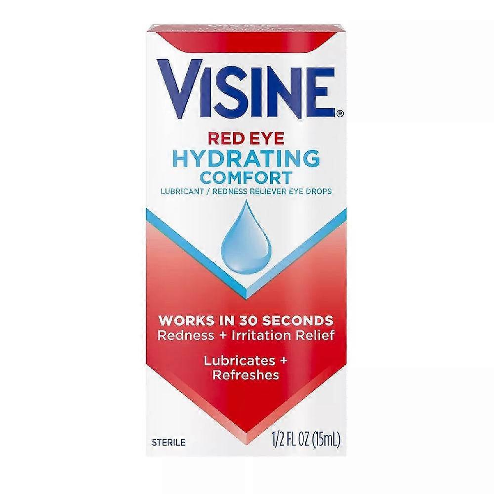 Visine Red Eye Hydrating Comfort Οφθαλμικές Σταγόνες, 0.5 Fl Oz
