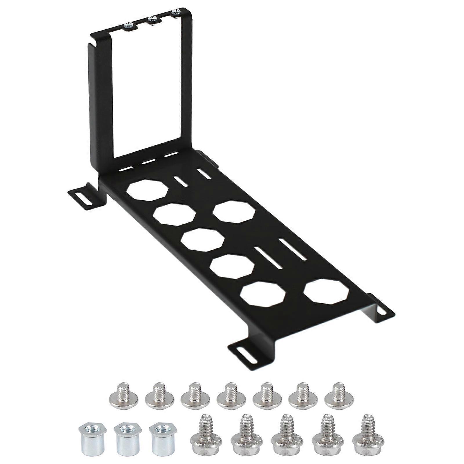 Perforated GPU Support Bracket For Vertical Installation In PC Chassis Fan Slots Black Option  Black