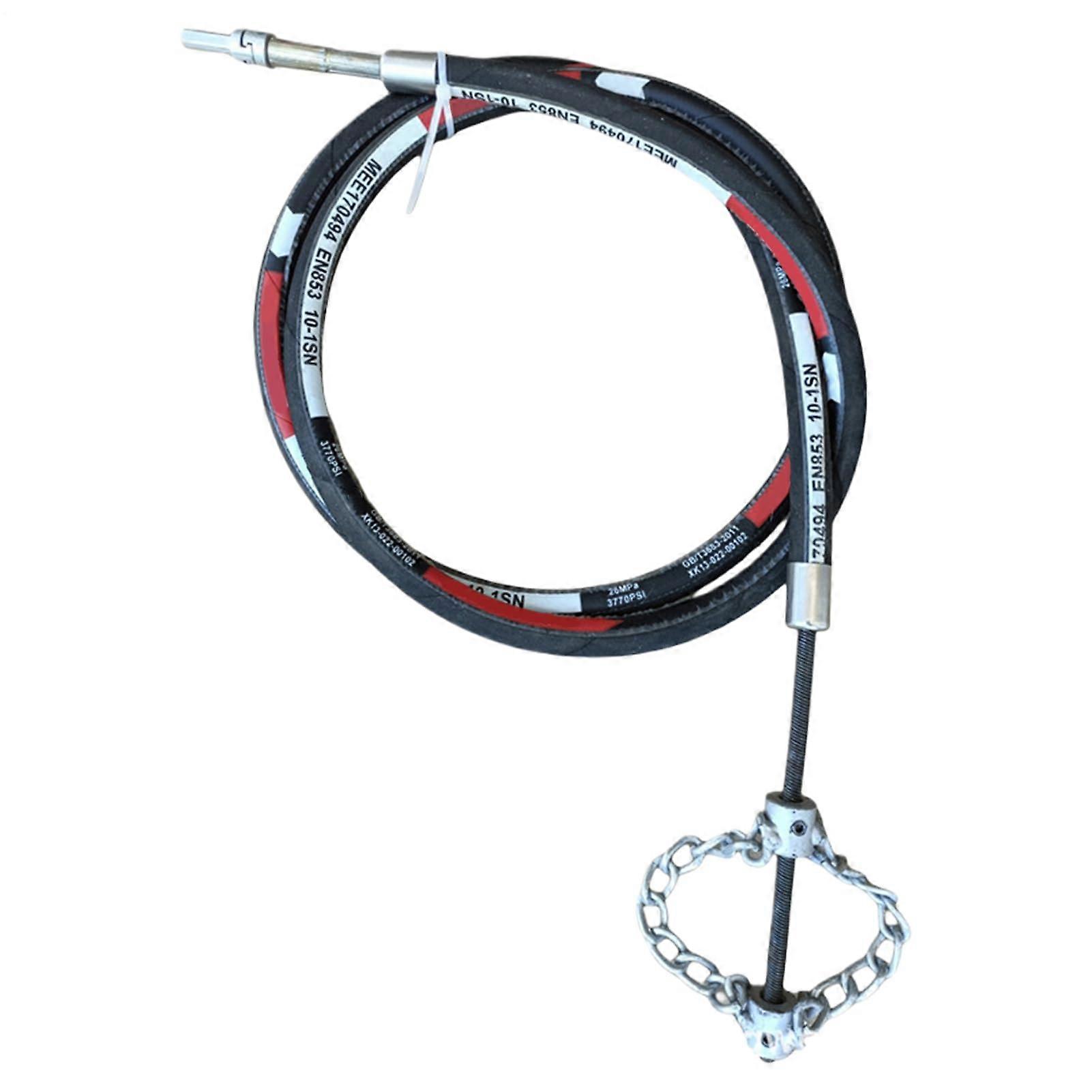 Pipe Clog Remover Tool with Rotating Descaling Chain for Kitchen Bathroom Garden Toilets