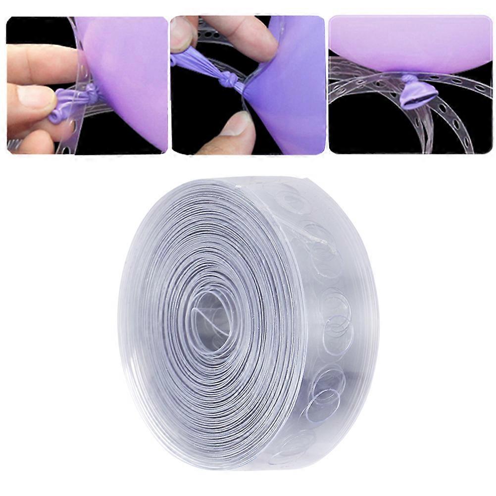 Balloon Strip for Celebration Decoration 2Pcs Transparent Plastic Chain