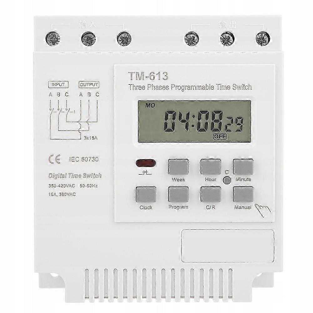 Three-phase Switch Timer Tm-613 16a