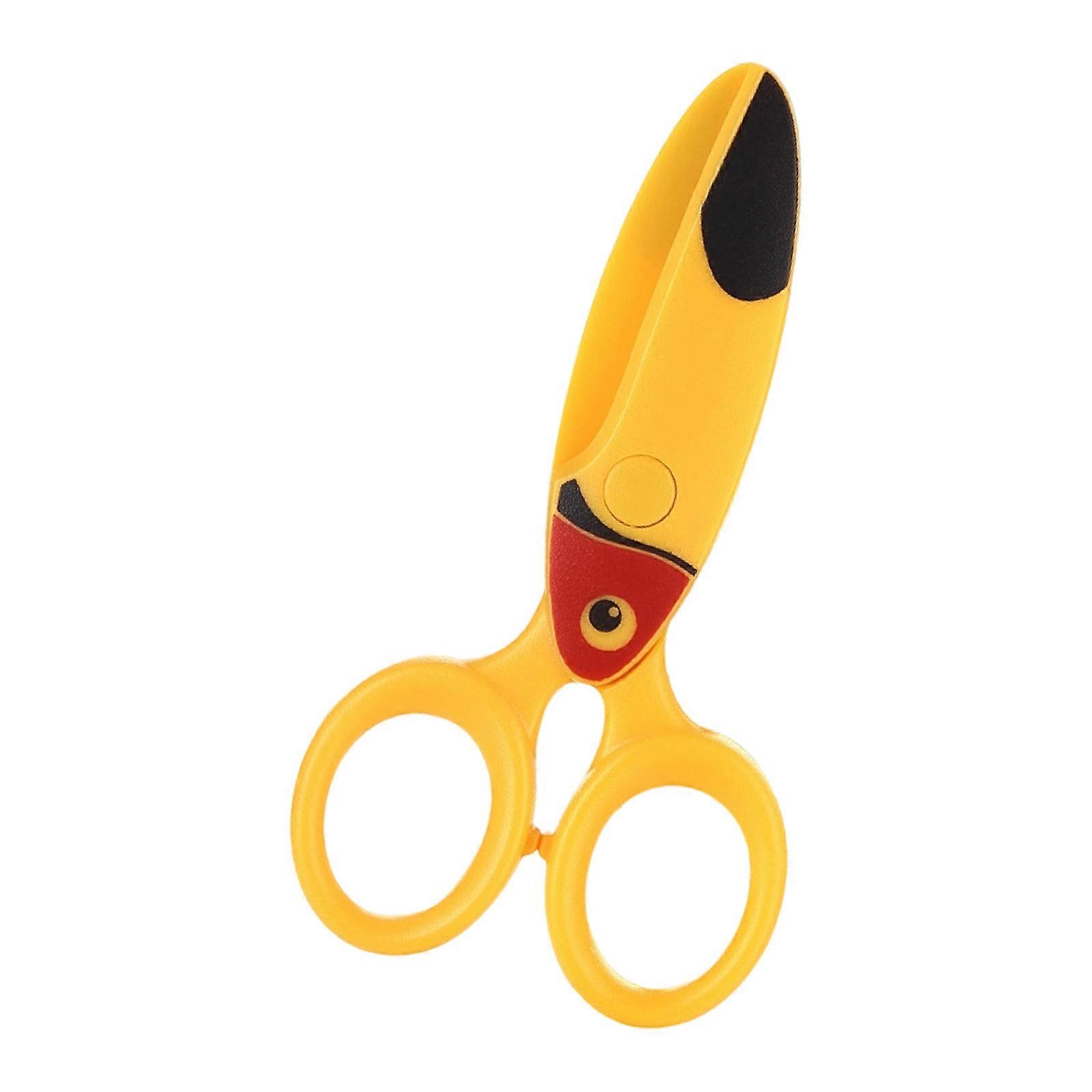 Child Safe Art Scissors With Plastic Blades Easy Grip Handle Stimulates Creativity Early Learning Tool For Craft Project Multicolor