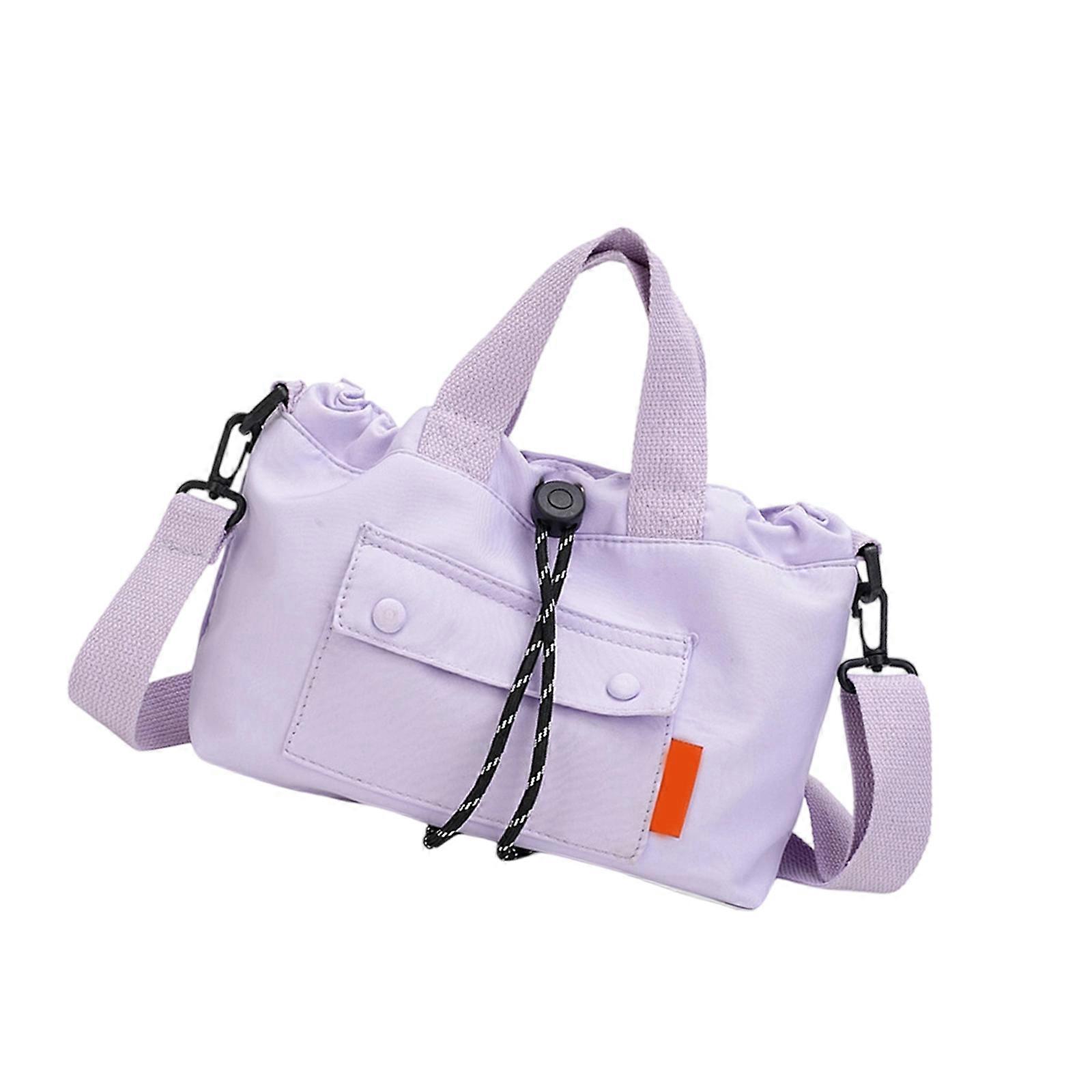 Fashionable Contrast Bag Nylon Fabric Lightweight Carry Solution With Customizable Strap Compartment Layout  White