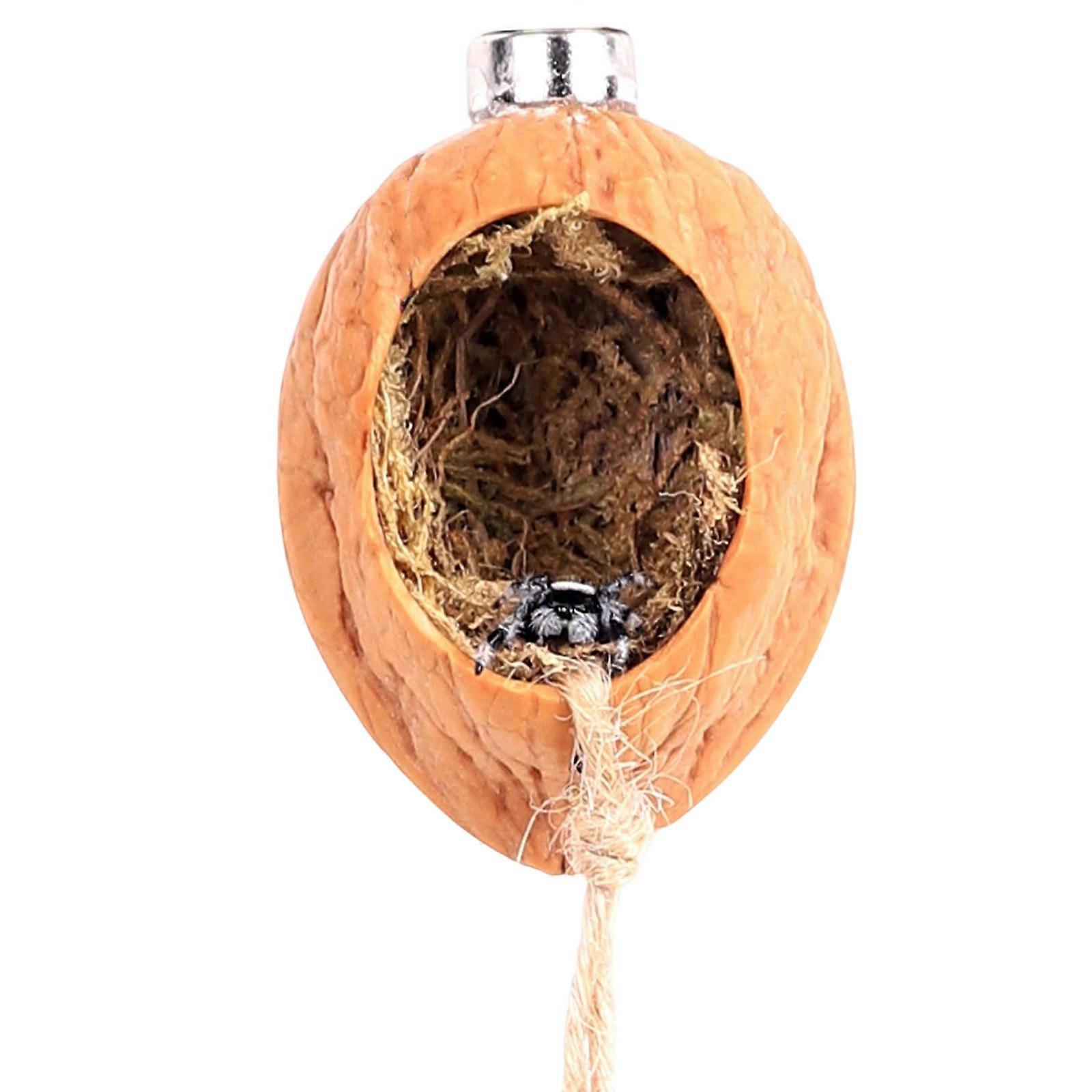 Jumping Spiders Hideouts Hide Magnetic Shelter Terrarium Habitat Decors Decorative Nest Hide Multicolor