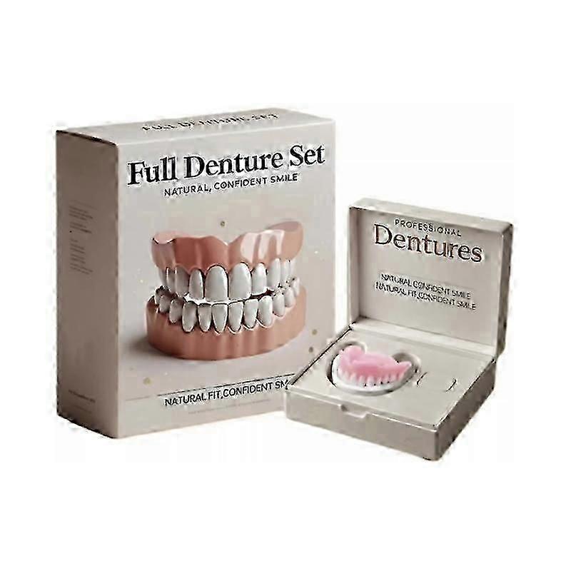 Advanced Customized Full Denture Set, Silicone Reline Denture Set