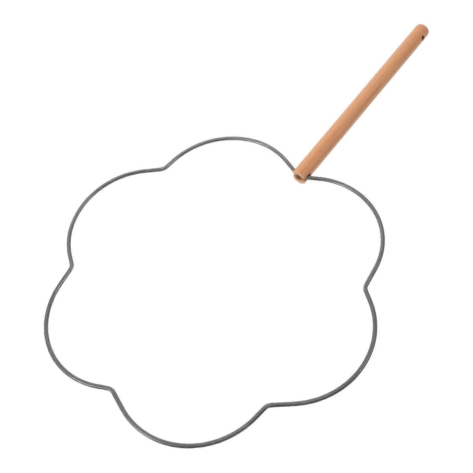 Traditional Fan Frame Manual Iron Material for DIY Projects