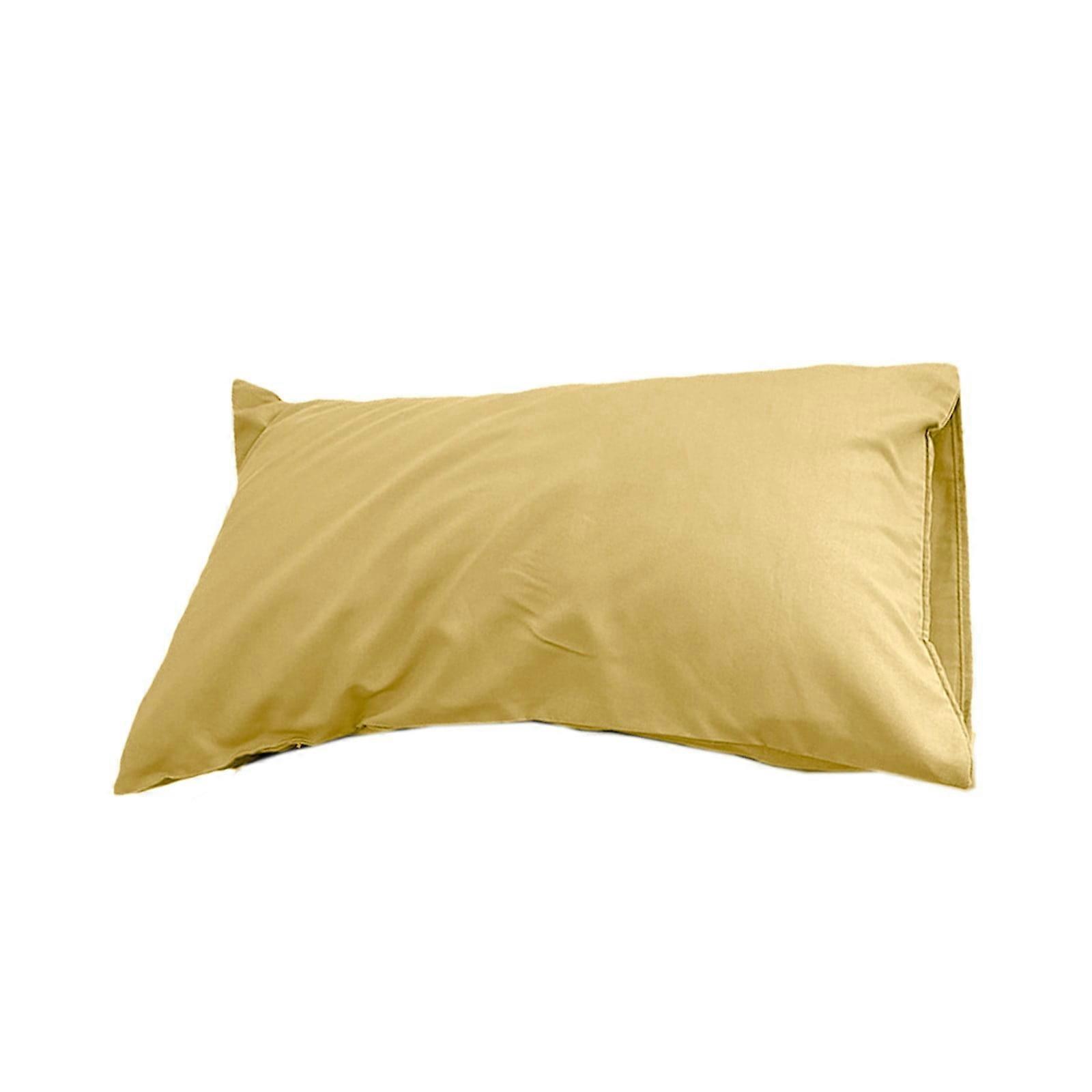 Washed Solid Color Pillowcase Good for Hair and Linen Texture Soft Comfortable and Breathable Side Opening Home Decoration