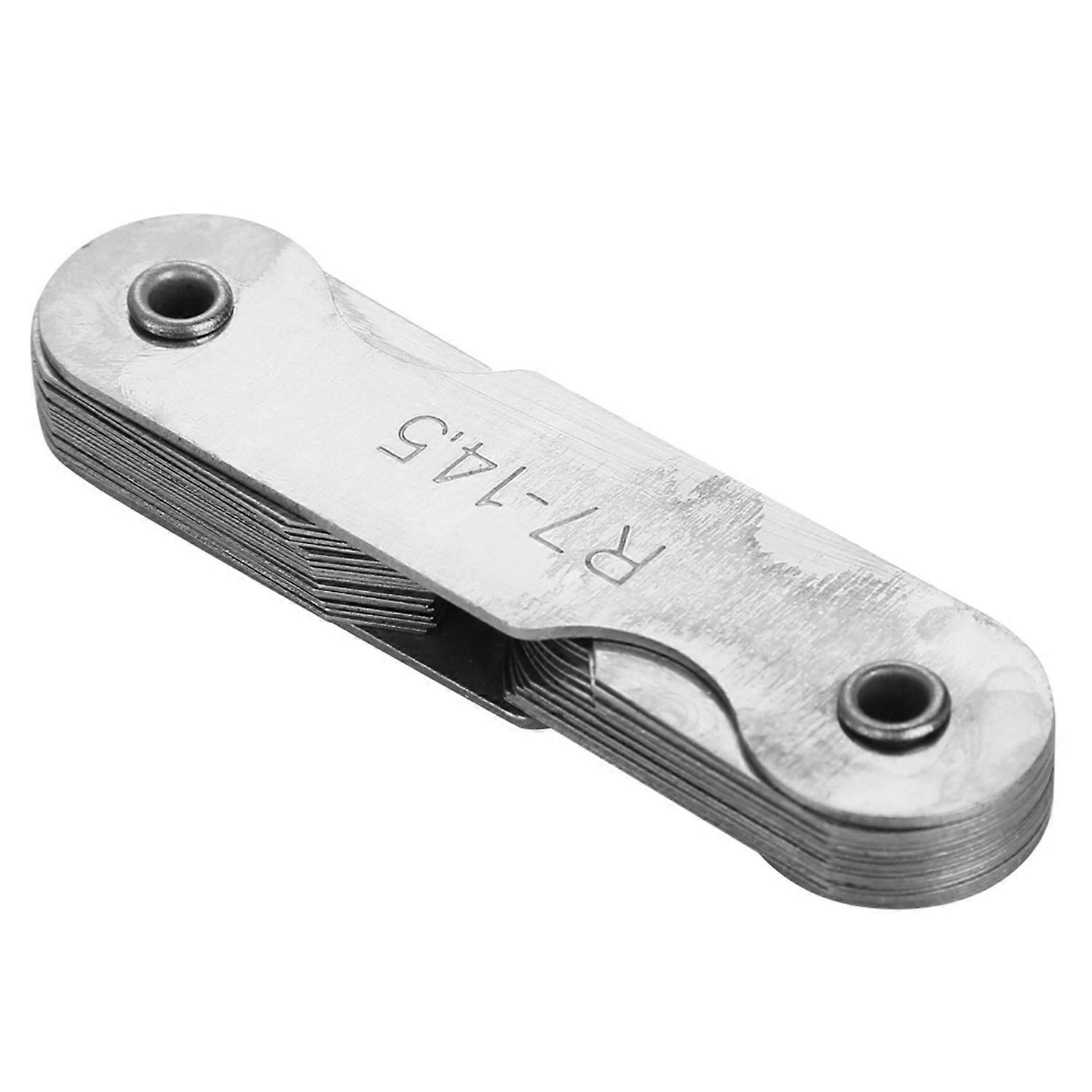 Stainless Steel Radius Fillet Gauge External Internal Concave Convex Measuring Tool (R7-14.5MM)