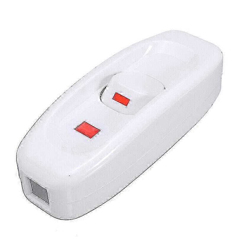 Interruptor intermediário de luz de mesa com botão basculante e controle de cabo em linha