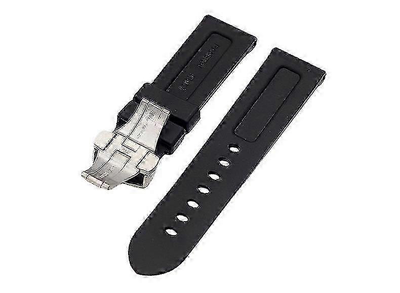 Pillangó csattal ellátott óraszíj szilikon gumi óraszíj csere Panerai szíjhoz is