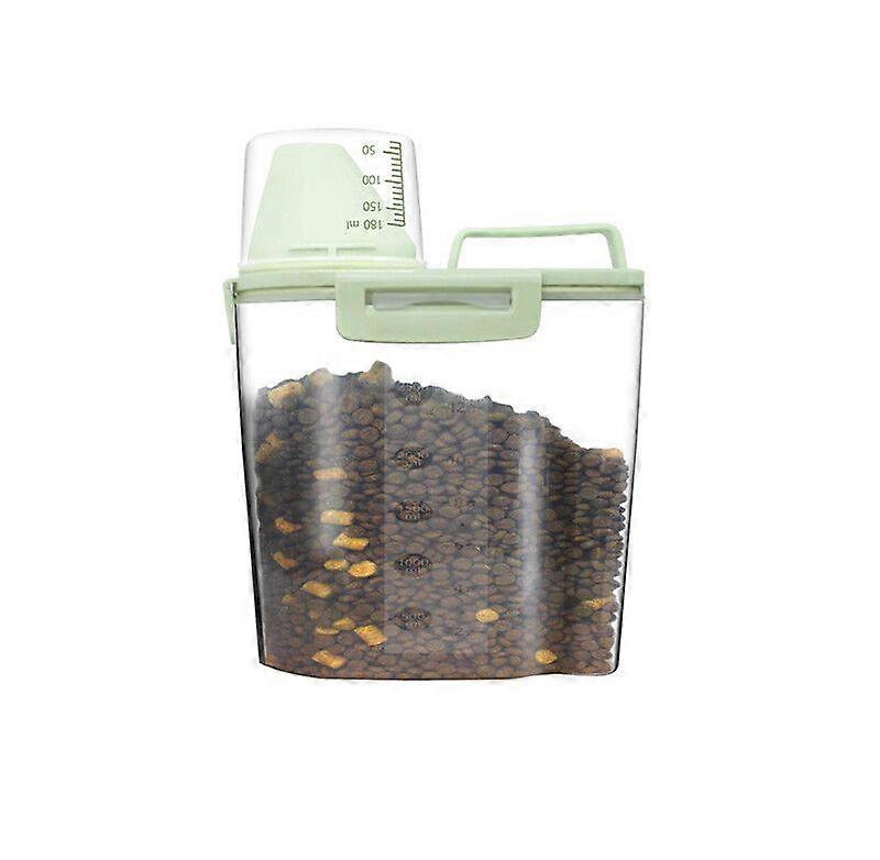 Kleine Katze Hundefutter versiegelte Spenderbox mit Messbecher, neue Tierfutter Aufbewahrungsbehälter Eimer, Haus Luftdichte Trockenfutter Eimer Große Gieß spout Meer