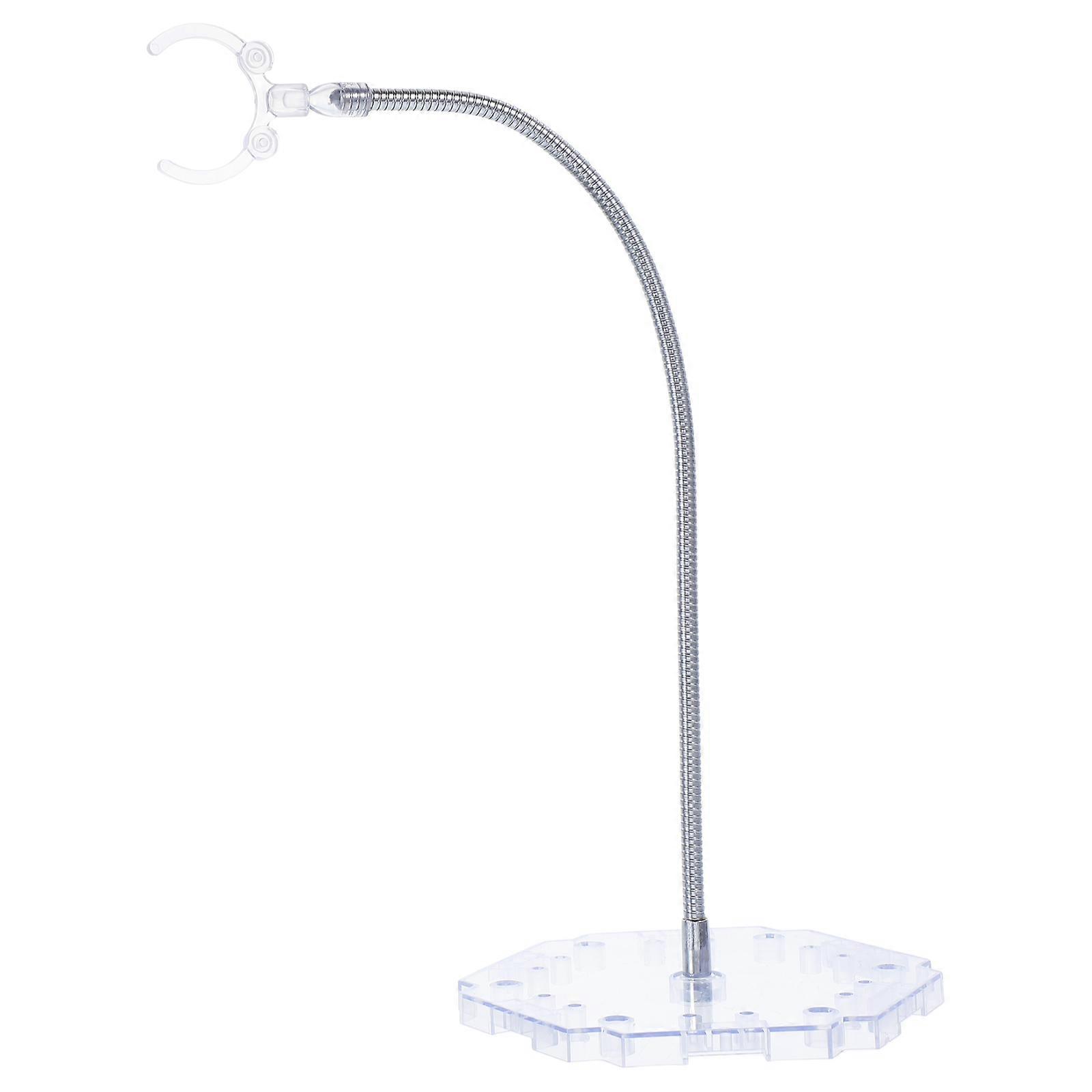 Transparent Figure Stand for Action Figures with Snake Bone Bracket