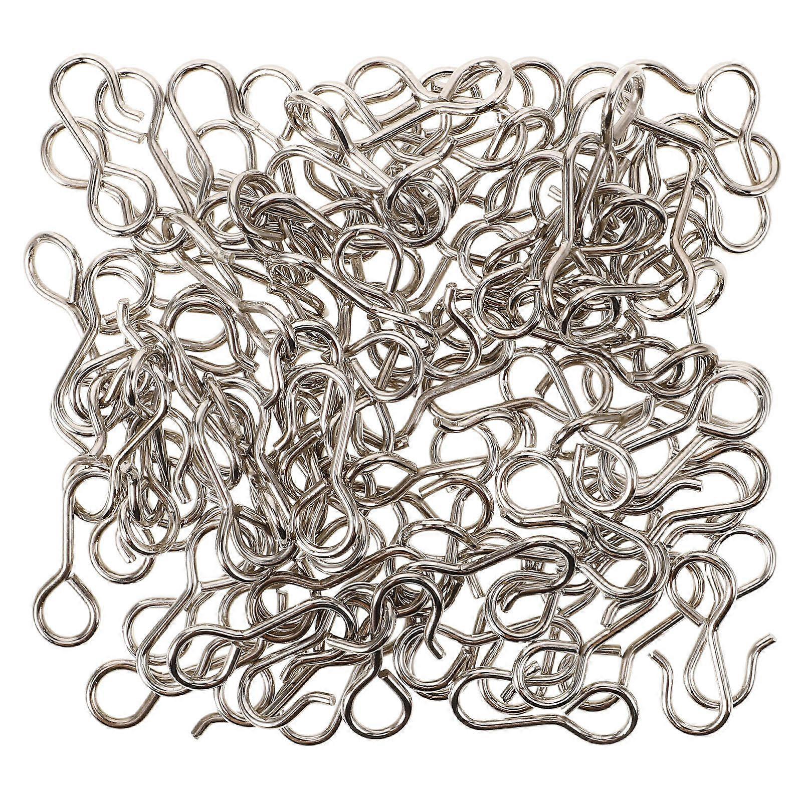 Hemoton 100pcs Curtain Track Hooks Drapery Hooks Ceiling Hooks Multipurpose Hooks Set