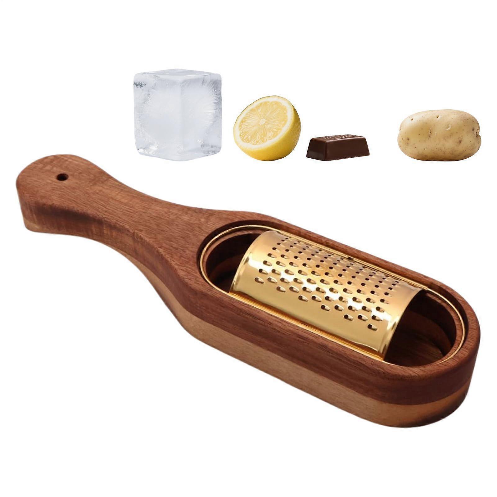 Kitchen Grater and Cheese Slicer with Handle and Storage Box for Cooking, Baking, Camping, Picnic
