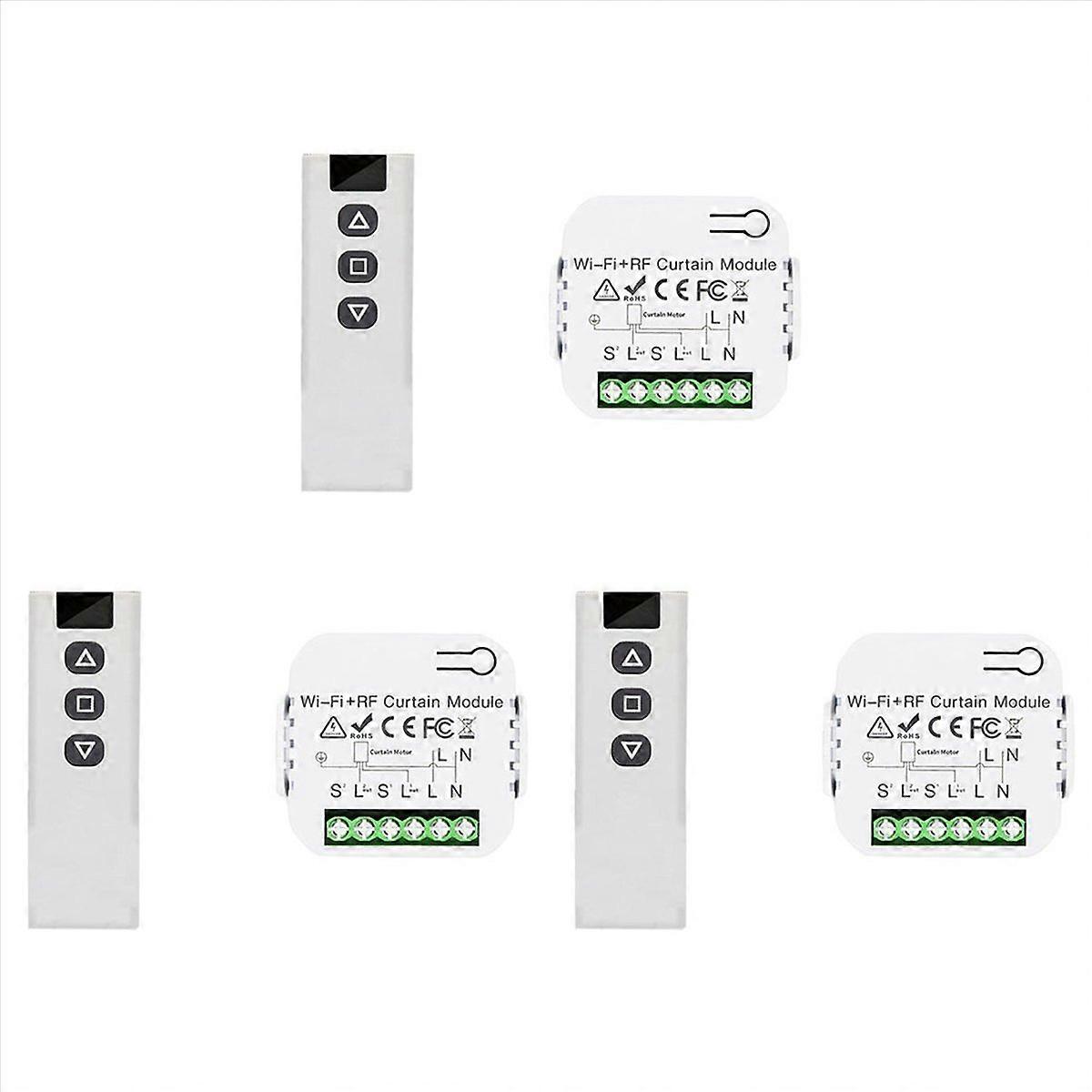 Tuya Smart Life Blind Curtain Switch for Electric Roller Shutter, 1RC