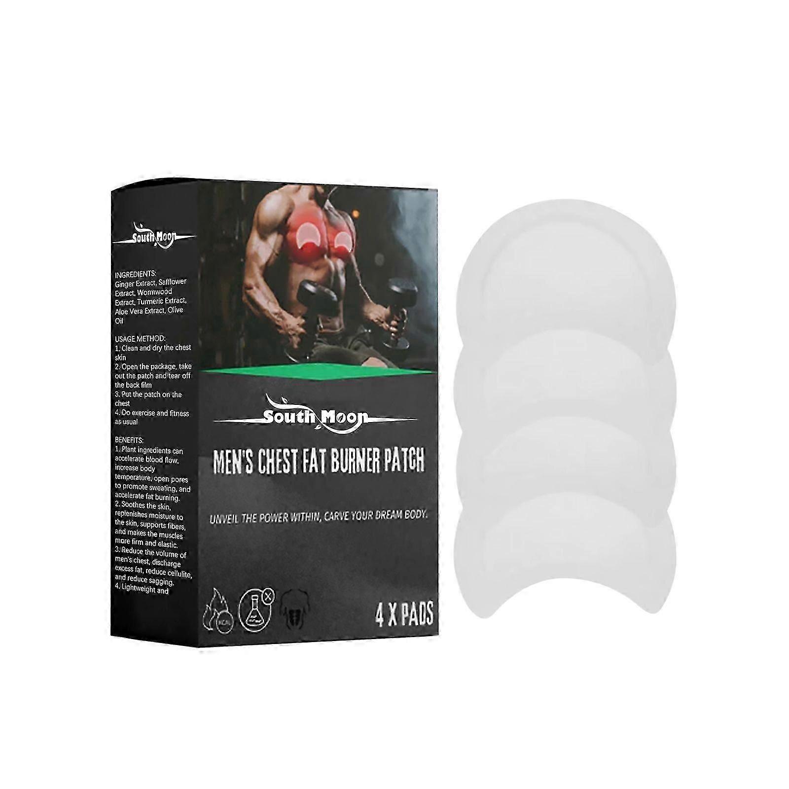 Men's Chest Fat Burner Patch contains ginger extract, safflower extract, wormwood extract