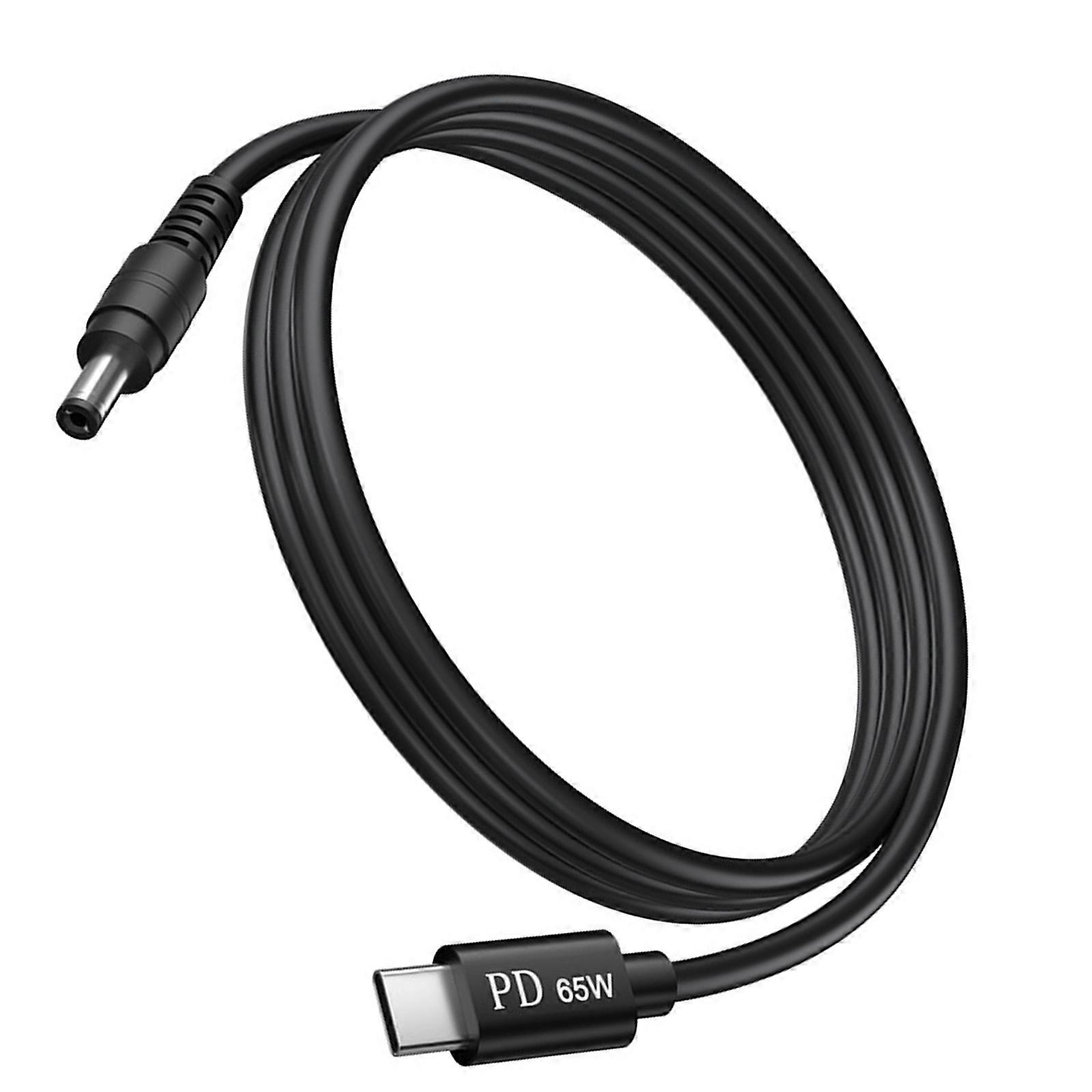 High Power 65WPD Type C to DC5.5 Cable for Professionals and Students Needing Rapid Charging Solution Multicolor