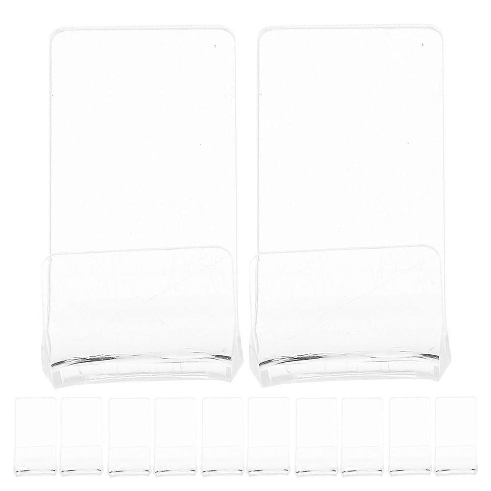 Transparent Acrylic Record Holder Wall Mount for Storage Use 20Pcs
