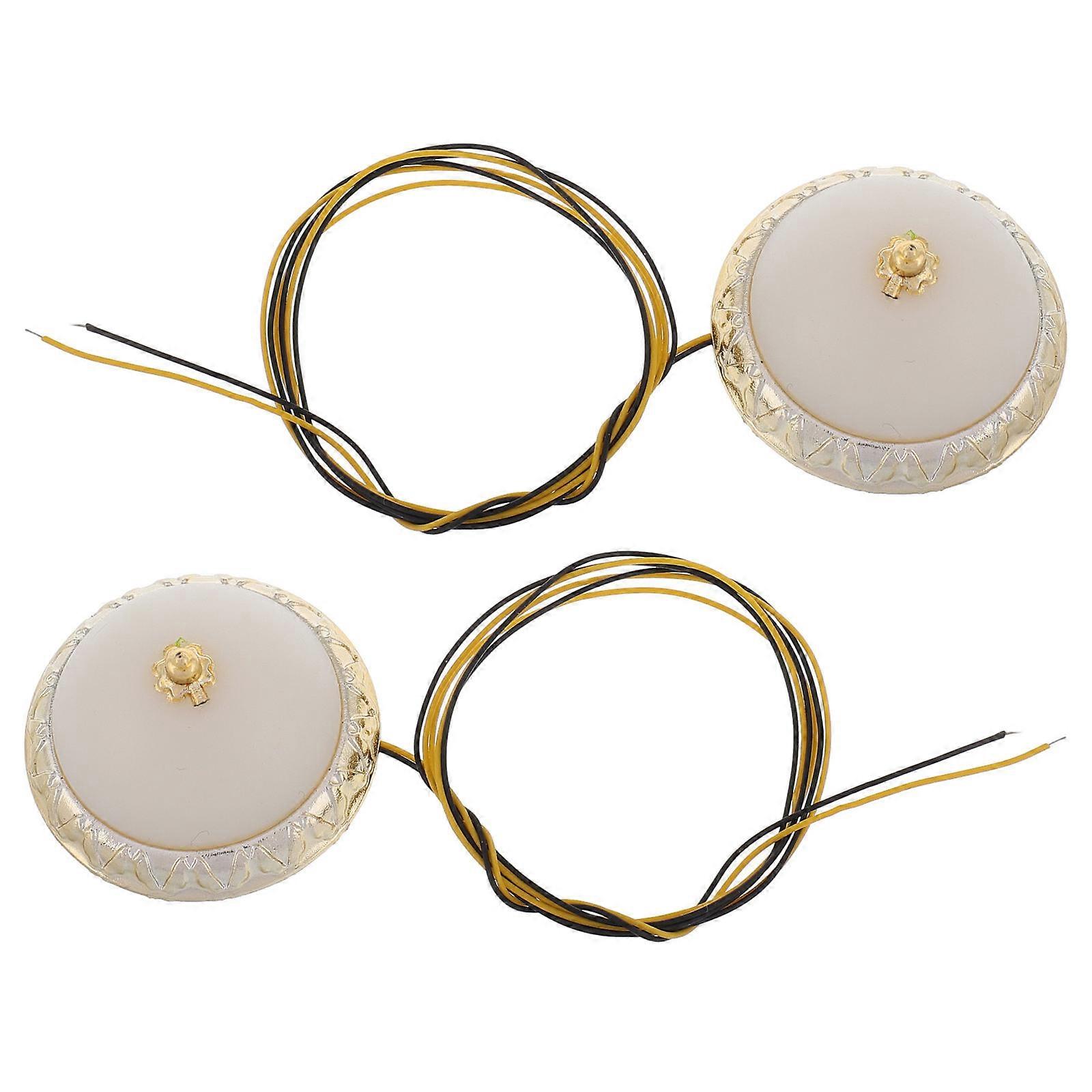 Craft Light Dollhouse Ceiling Fixture Round Lights for DIY 2Pcs