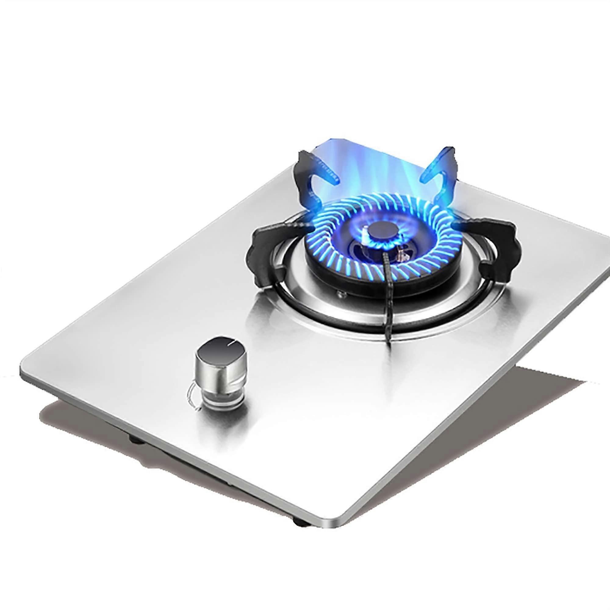 Portable Gas Stove with Precise Flame Control, Cast Iron Rings, Flameout Safety, LPG Table