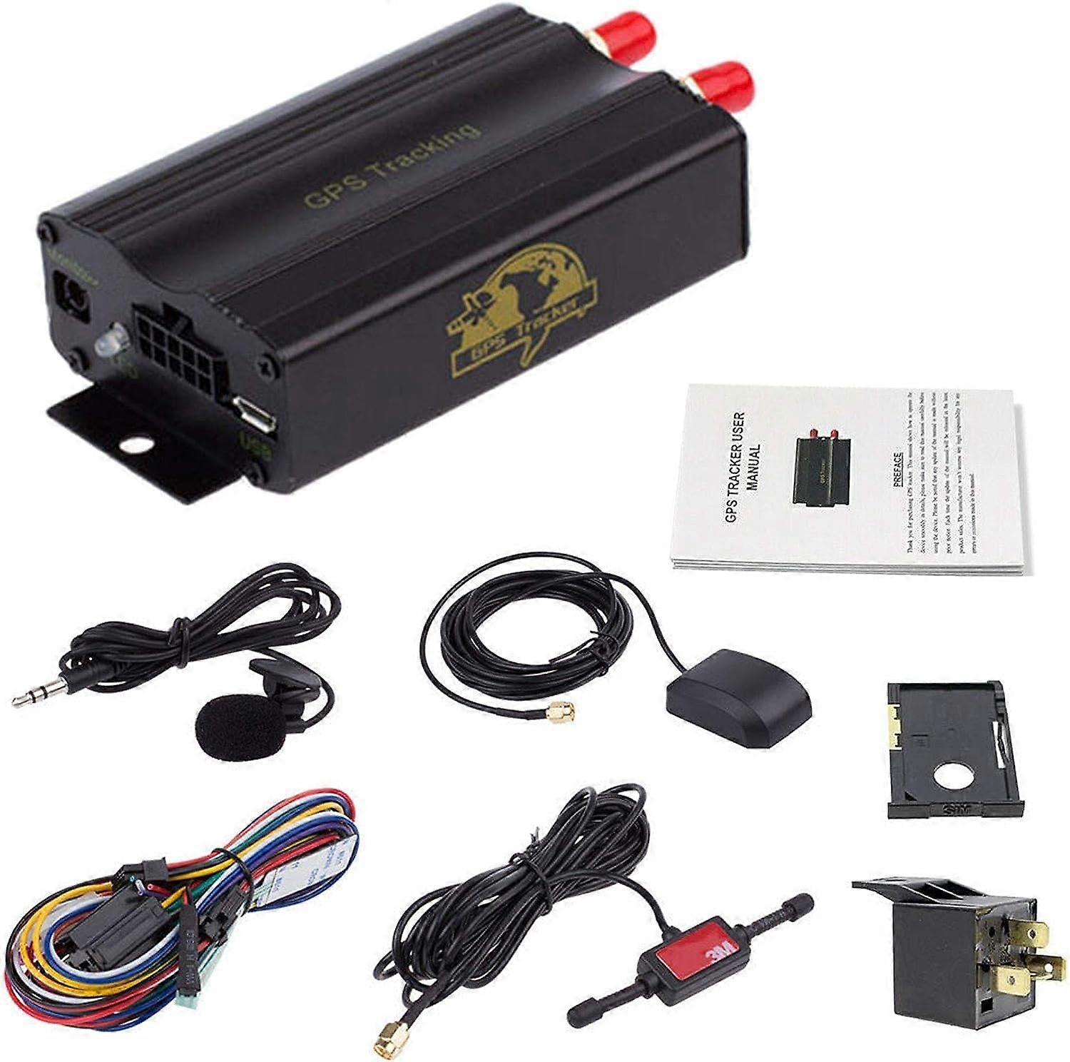 Vehicle GPS Tracker TK103A GSM Realtime Tracking with AntiTheft Alerts and SIM Card Slot