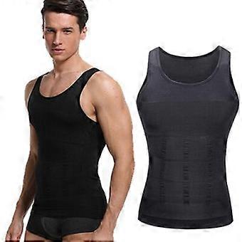 Fajas Para Hombres Reductora De Hombre Miesten Body Shaper Abdomen Control T-paita