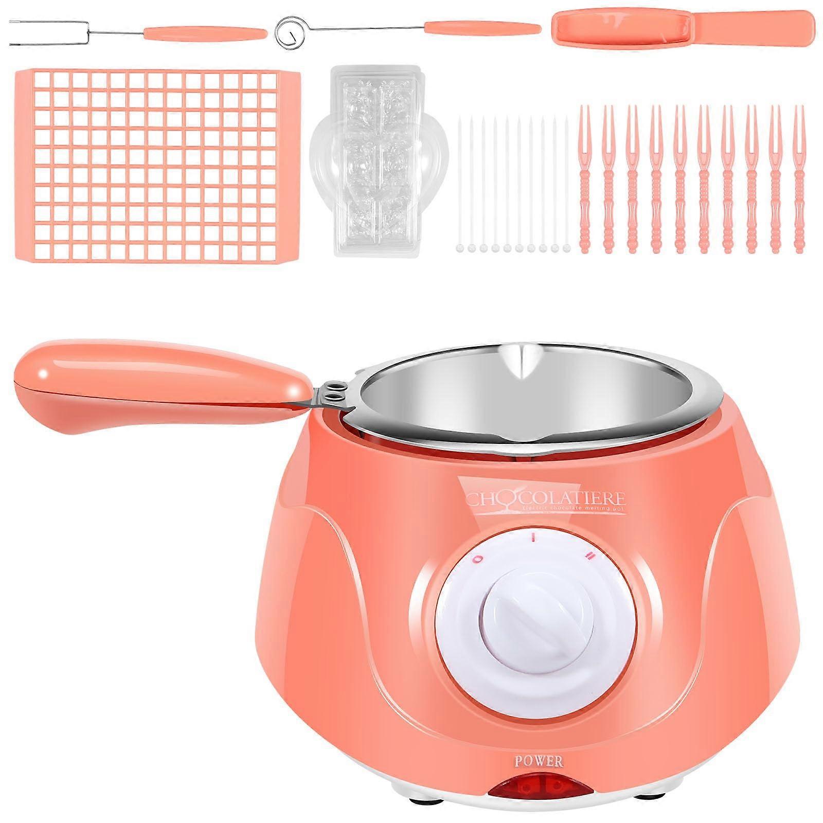 Electric Chocolate Melting Pot 8.45oz with Two Temperature Modes for Baking Candy Butter Milk