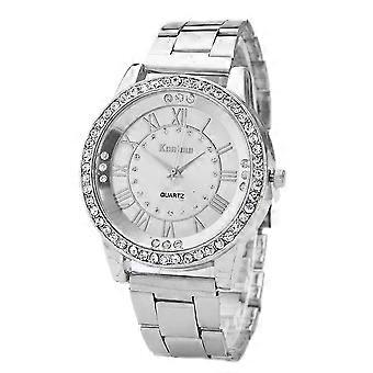 Orologio da donna Casual Fashion Diamond Steel Band Orologio da uomo al quarzo scala romana