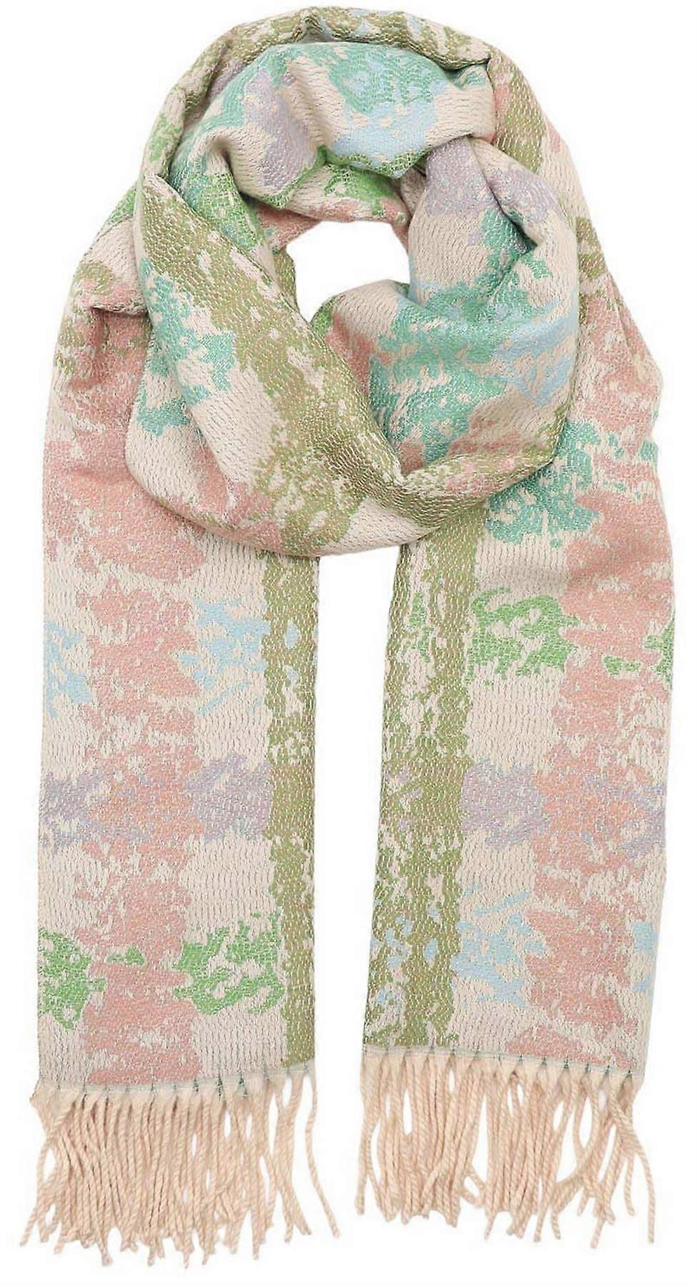 Zelly Checks Winter Weight Scarf - Green/Blue
